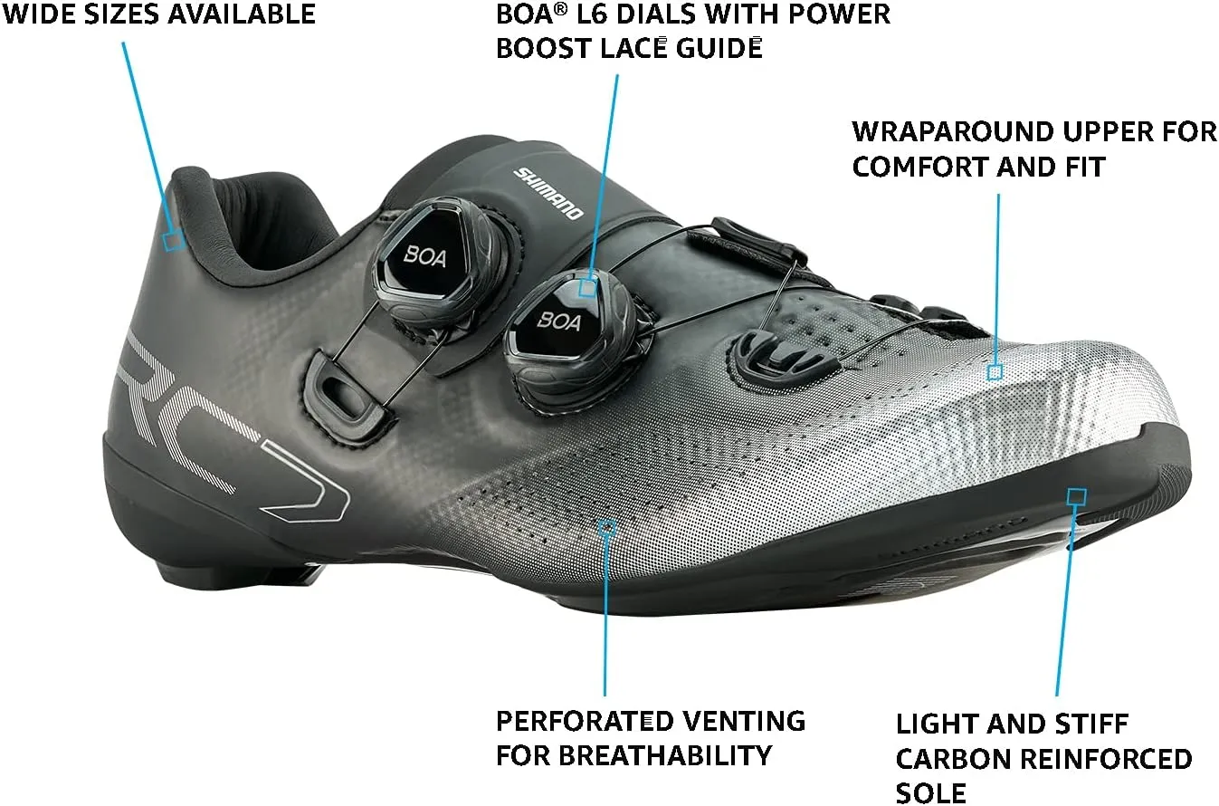 SHIMANO SH-RC702 Competition-Level Men's Road Cycling Shoe