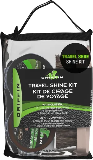 Shoe Care, Travel Shoe Shine Kit - Made in the USA