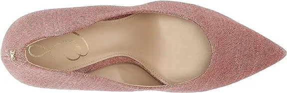Slip Pointed Stiletto Hazel Heeled High-standard On Terracotta Rose Toe Pumps Sam Sale ends today Edelman