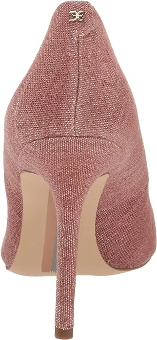 Slip Pointed Stiletto Hazel Heeled High-standard On Terracotta Rose Toe Pumps Sam Sale ends today Edelman