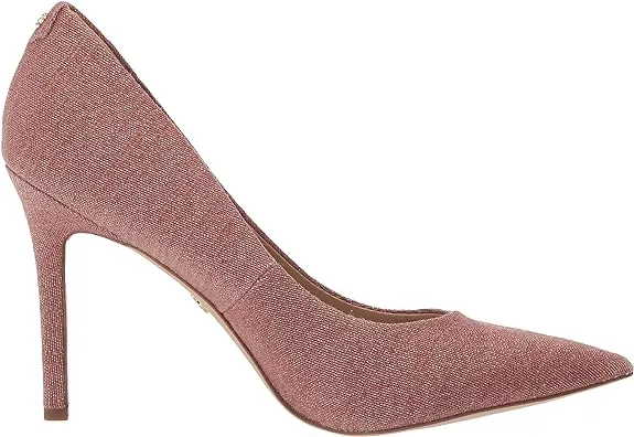 Slip Pointed Stiletto Hazel Heeled High-standard On Terracotta Rose Toe Pumps Sam Sale ends today Edelman