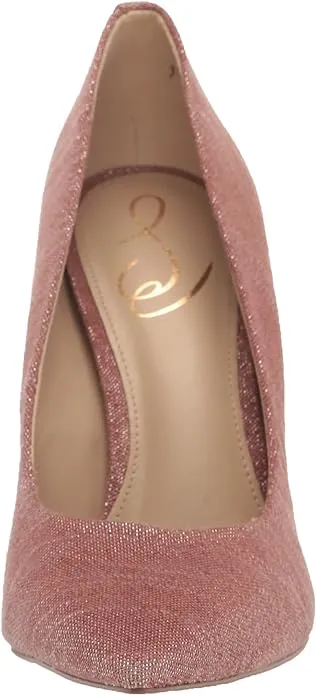 Slip Pointed Stiletto Hazel Heeled High-standard On Terracotta Rose Toe Pumps Sam Sale ends today Edelman