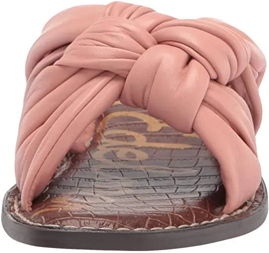 Smart-enabled Comfort Open Stylish Toe Sam Sandals Garson Slip-On Limited-time offer Rose Cali Flats Edelman