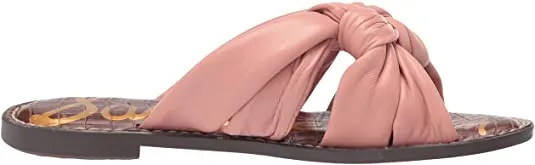 Smart-enabled Comfort Open Stylish Toe Sam Sandals Garson Slip-On Limited-time offer Rose Cali Flats Edelman