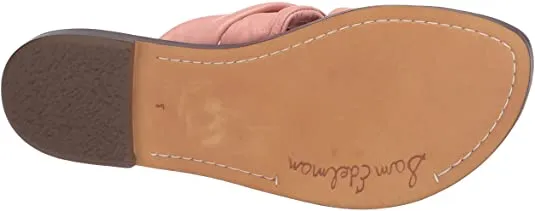 Smart-enabled Comfort Open Stylish Toe Sam Sandals Garson Slip-On Limited-time offer Rose Cali Flats Edelman
