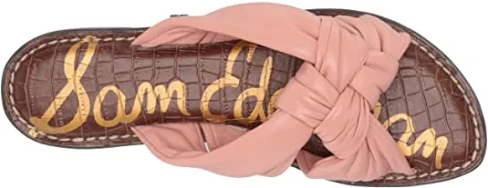Smart-enabled Comfort Open Stylish Toe Sam Sandals Garson Slip-On Limited-time offer Rose Cali Flats Edelman