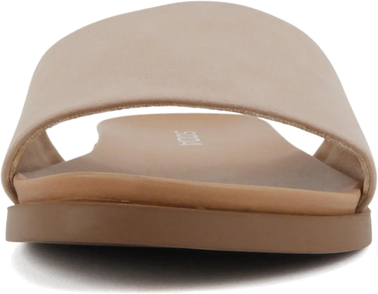 Soda “Board” ~ Women Open Round Toe Single Band Slide Sandal