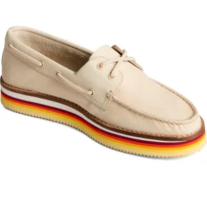Sperry Authentic Original Stacked Boat Shoe Ivory