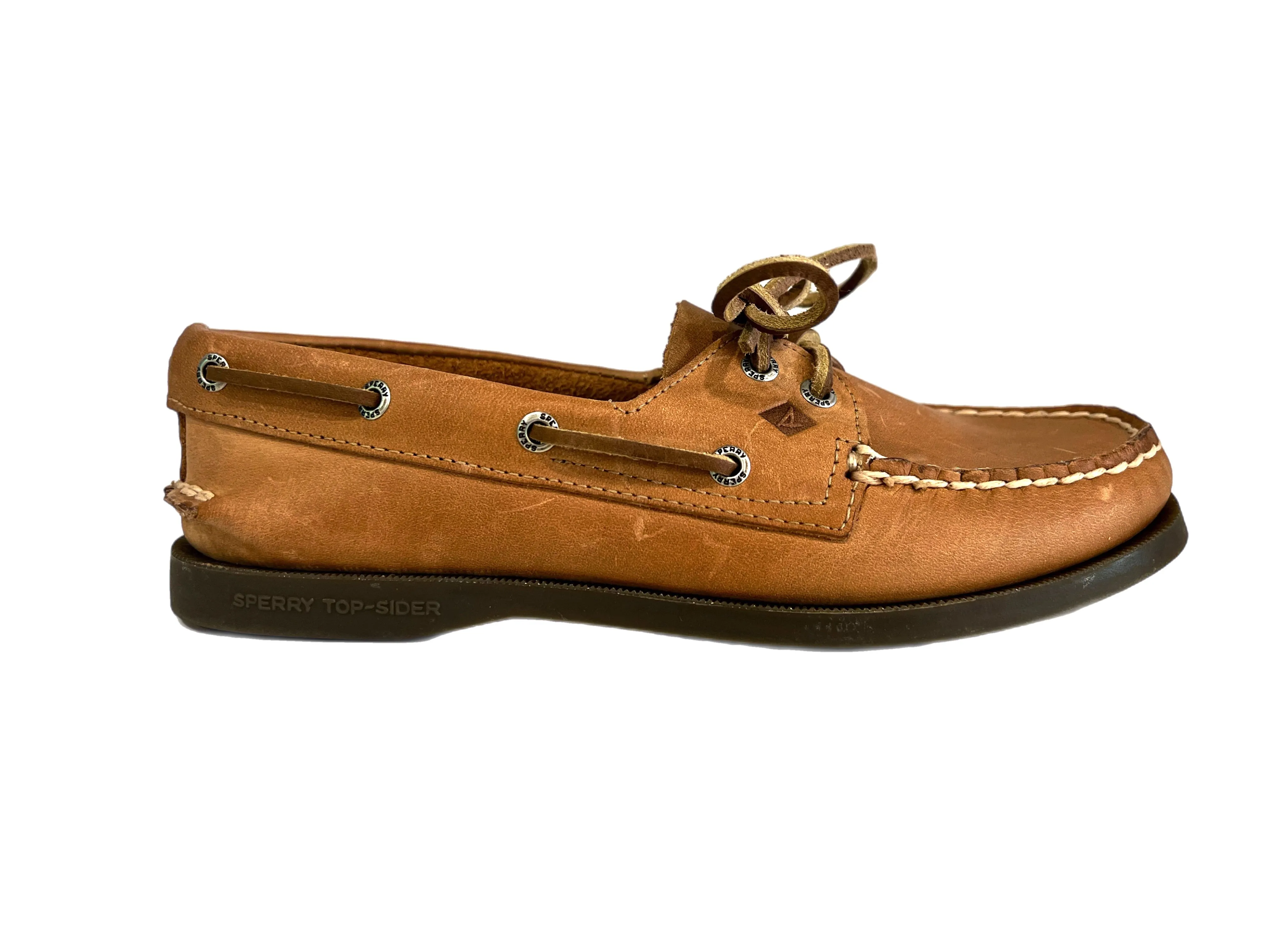 SPERRY Ladies Authentic Original 2 Eye Boat Shoe - Sahara Leather