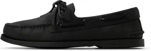 Sperry Men's Authentic Original 2-Eye Boat Shoe, Black, 8.5 Wide