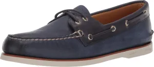 Sperry Men's Gold Cup Authentic Original Rivingston Boat Shoe, Navy, 7.5 M US