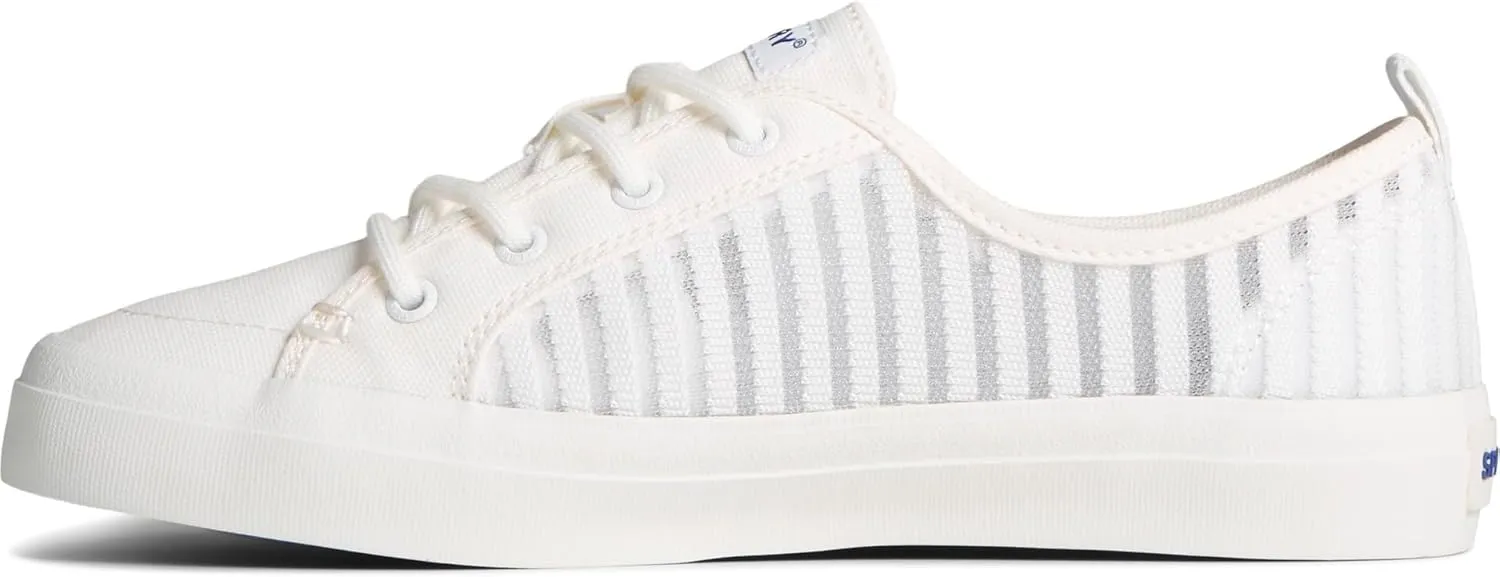 Sperry Mens Shoes Women's Crest Vibe Seasonal Sneaker, White, 7