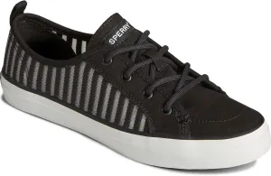 Sperry Women's Crest Vibe Seasonal Sneaker, Black, 8