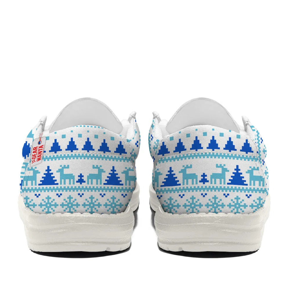 Stitch Christmas Ugly Canvas Loafer Shoes