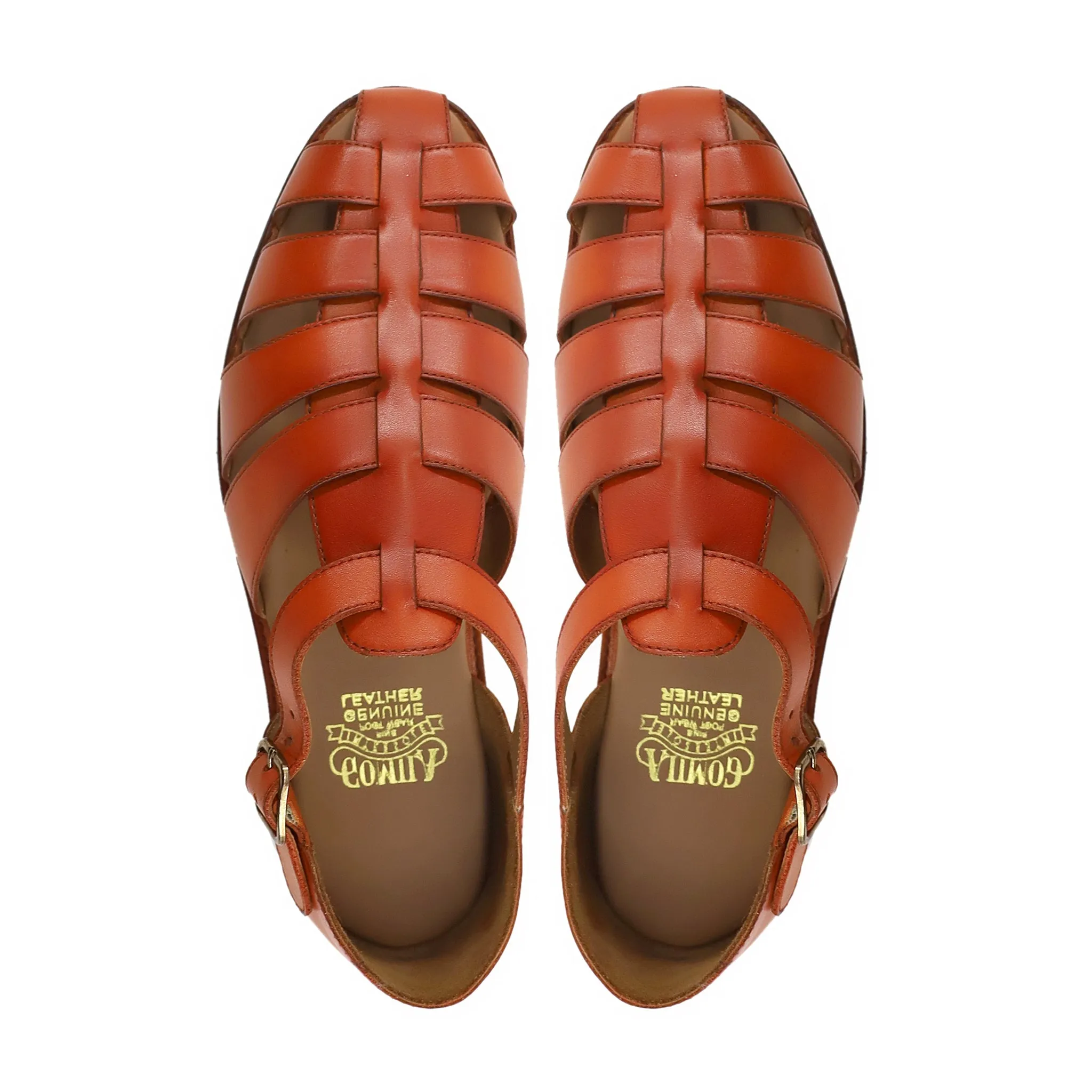Takuya - Men's Tan Calf Leather Sandal