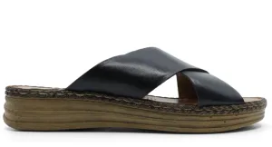 Tesselli Gabby Slide Black