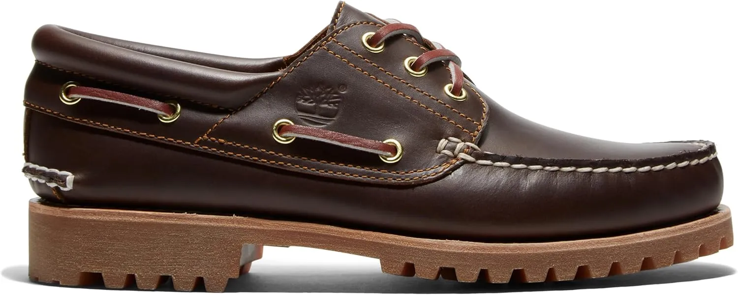 Timberland Men's Traditional Handsewn 3-Eyelet Classic Lug Boat Shoe