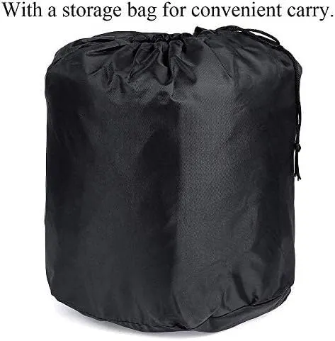 TIST V-Shaped Waterproof Boat Cover 420D Oxford Cloth Boat Cover, Heavy Duty All Weather Outdoor for Yachts, Speedboats, Water Skis, V-Hulls, Black Boat Cover Hull Protectors(11-13ft)