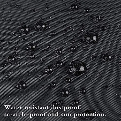 TIST V-Shaped Waterproof Boat Cover 420D Oxford Cloth Boat Cover, Heavy Duty All Weather Outdoor for Yachts, Speedboats, Water Skis, V-Hulls, Black Boat Cover Hull Protectors(11-13ft)