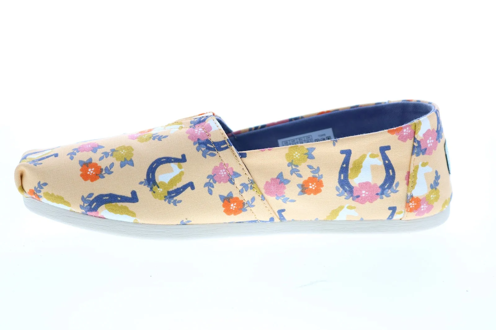 Toms Alpargata 10016603 Womens Yellow Canvas Loafer Flats Shoes