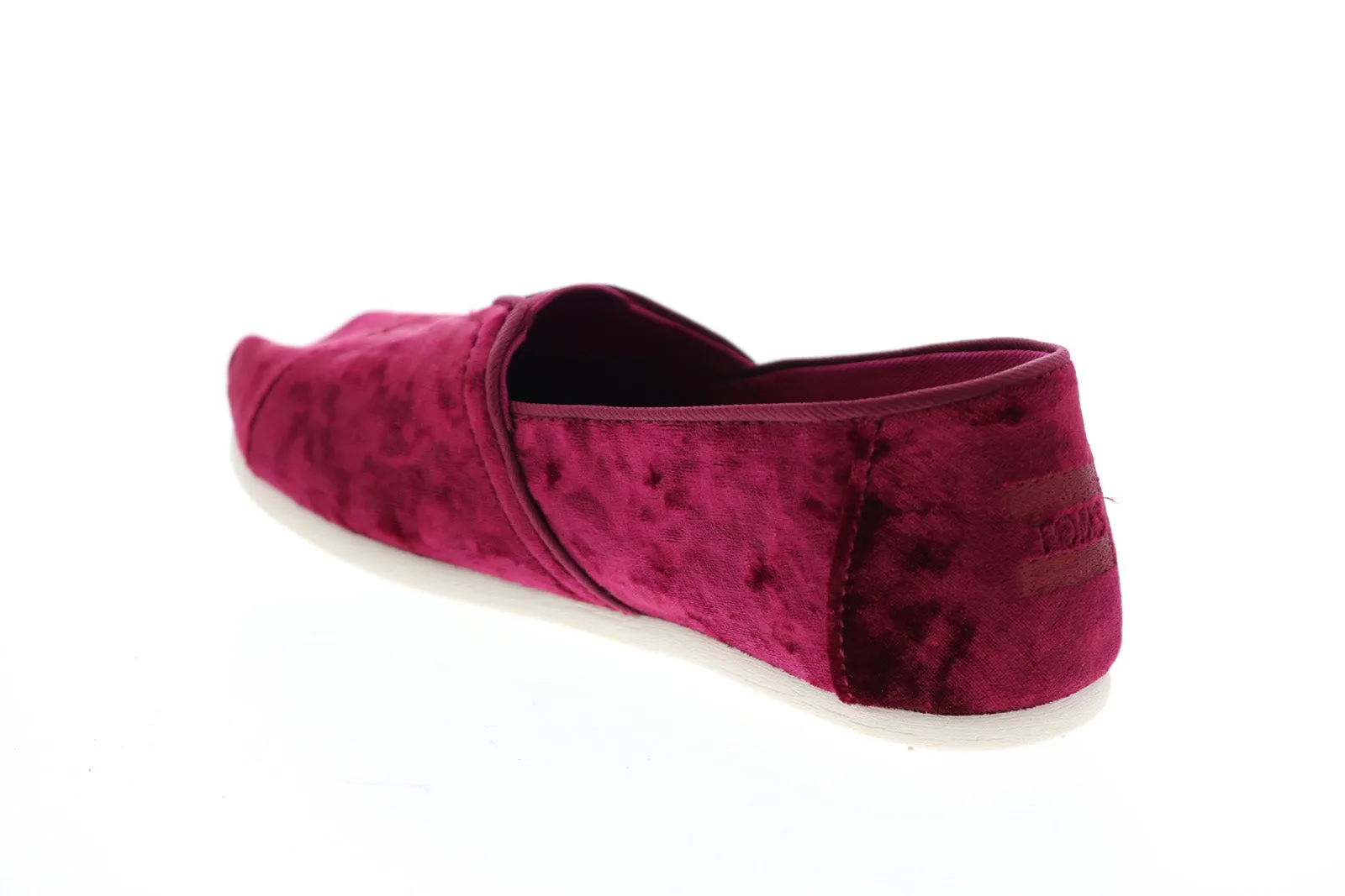 Toms Classic 10011310 Womens Red Canvas Loafer Flats Shoes