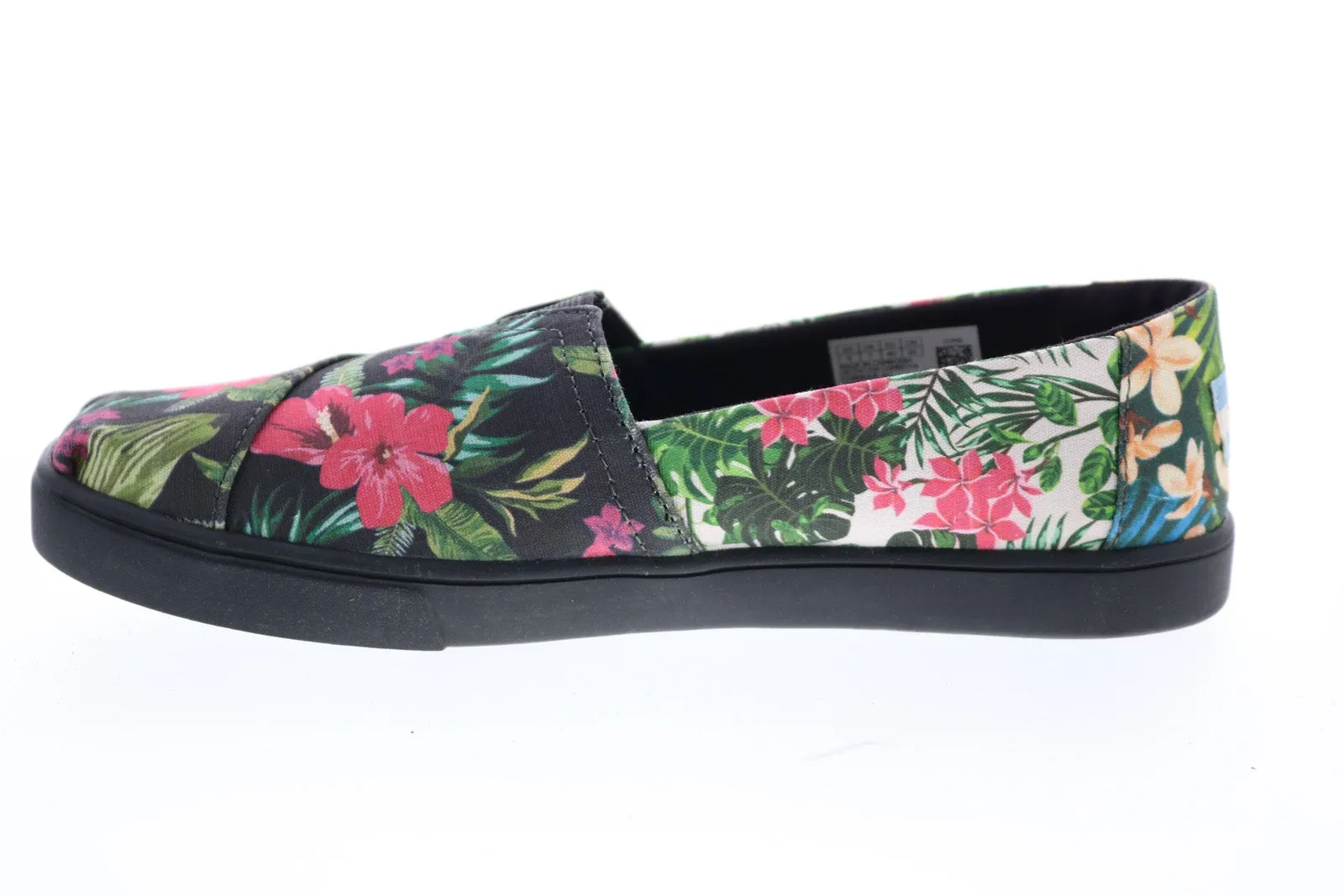 Toms Classic 10015347 Womens Black Canvas Slip On Loafer Flats Shoes