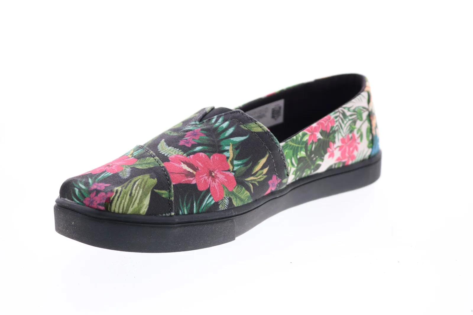 Toms Classic 10015347 Womens Black Canvas Slip On Loafer Flats Shoes