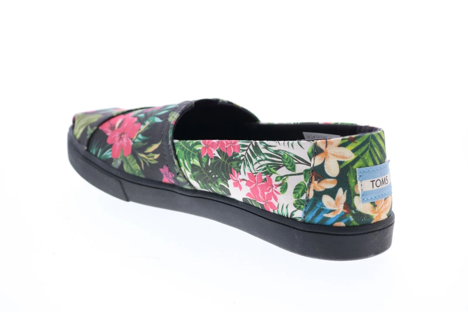 Toms Classic 10015347 Womens Black Canvas Slip On Loafer Flats Shoes