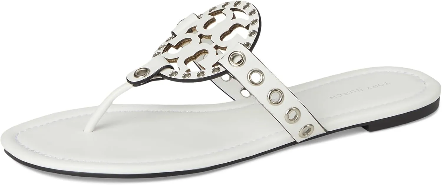 Tory Burch Women's Miller Eyelet Sandal Slide