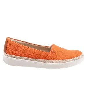 Trotters Accent T1803-800 Womens Orange Extra Wide Loafer Flats Shoes