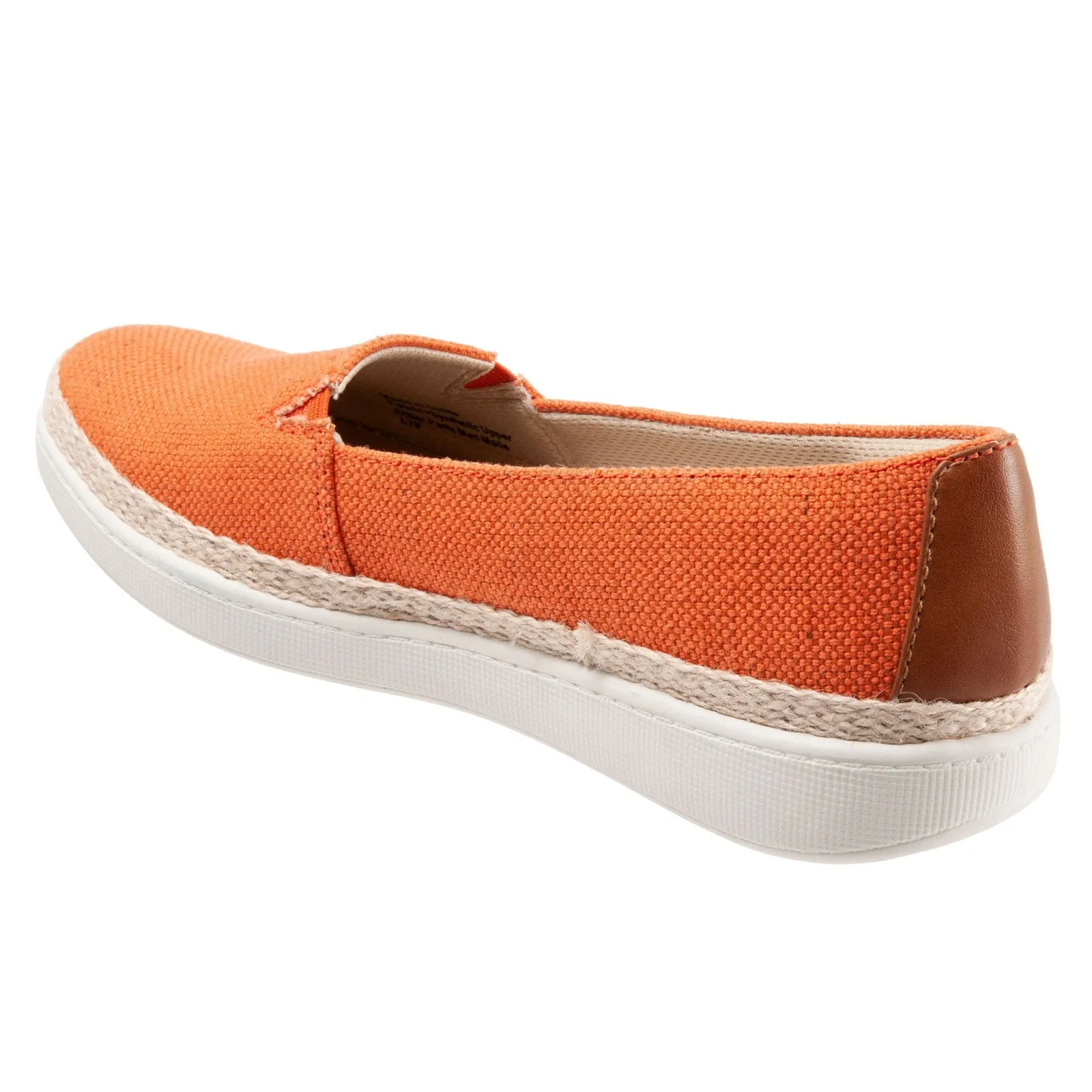 Trotters Accent T1803-800 Womens Orange Extra Wide Loafer Flats Shoes