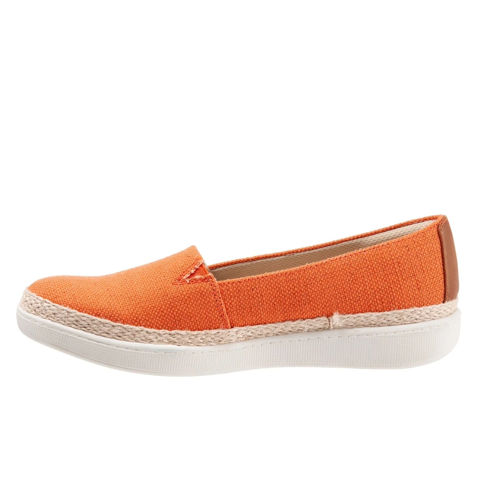Trotters Accent T1803-800 Womens Orange Extra Wide Loafer Flats Shoes