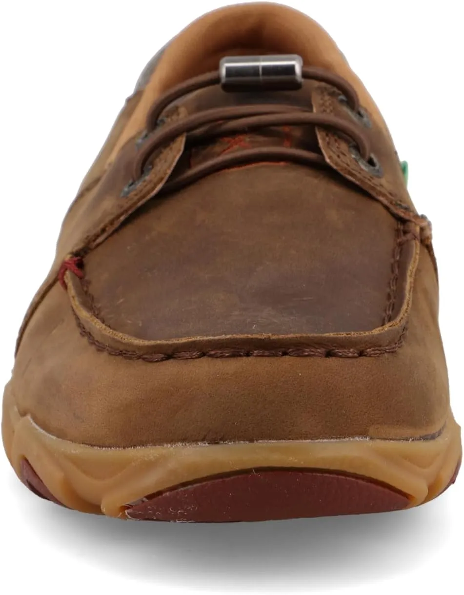Twisted X Women's Boat Shoe Leather Driving Moccasins