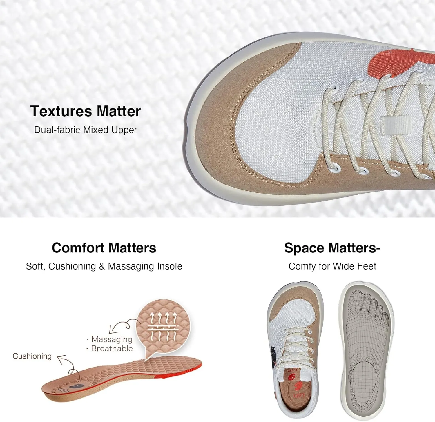 UIN Women's Art Painted Fashion Sneaker Wide Toe Lace-up Lightweight Comfort Walking Travel Shoes Bartello