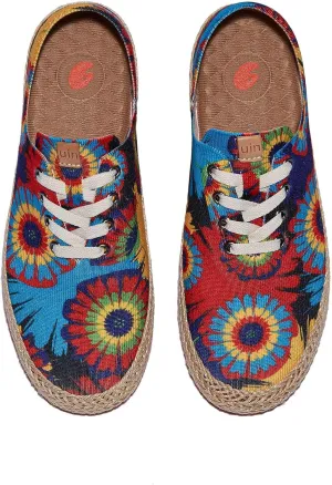 UIN Women's Art Painted Walking Casual Travel Shoes Lightweight Comfort Fashion Sneaker Formentera Series
