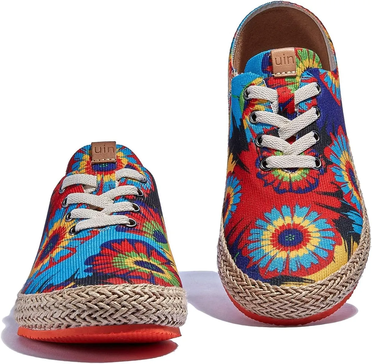 UIN Women's Art Painted Walking Casual Travel Shoes Lightweight Comfort Fashion Sneaker Formentera Series