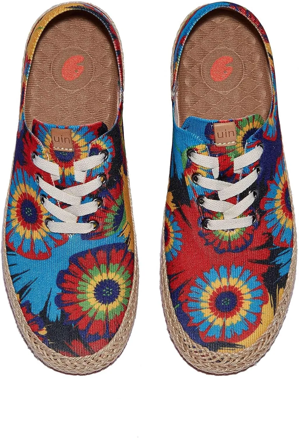 UIN Women's Art Painted Walking Casual Travel Shoes Lightweight Comfort Fashion Sneaker Formentera Series