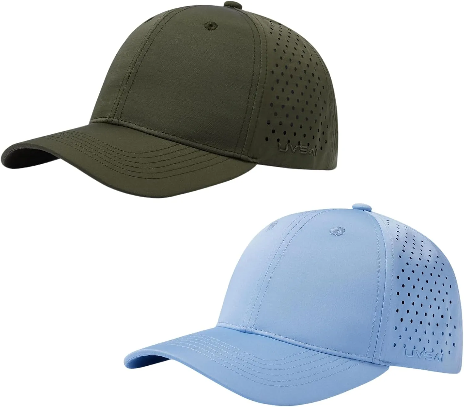 UPF 50  Performance Water Resistant Baseball Cap Lightweight Breathable Hat Golf Running Boat Hiking for Men Women