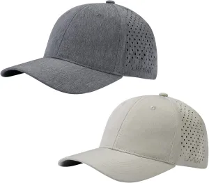 UPF 50  Performance Water Resistant Baseball Cap Lightweight Breathable Hat Golf Running Boat Hiking for Men Women