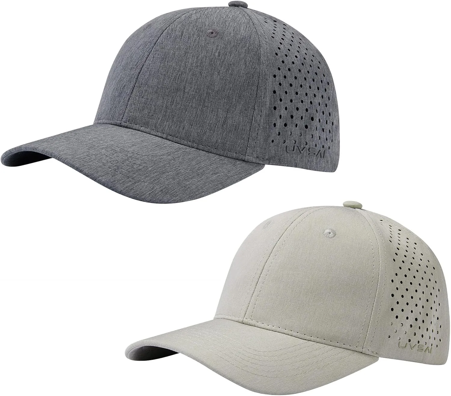 UPF 50  Performance Water Resistant Baseball Cap Lightweight Breathable Hat Golf Running Boat Hiking for Men Women