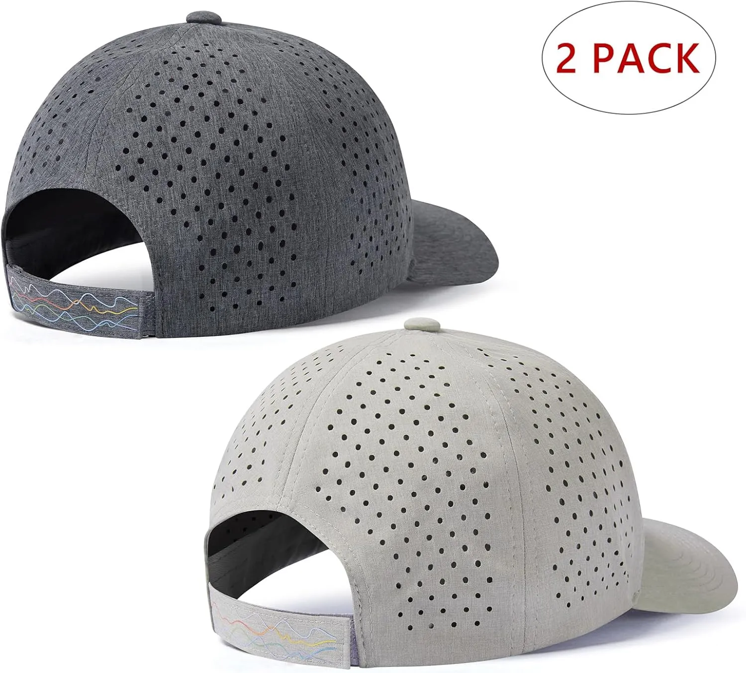 UPF 50  Performance Water Resistant Baseball Cap Lightweight Breathable Hat Golf Running Boat Hiking for Men Women