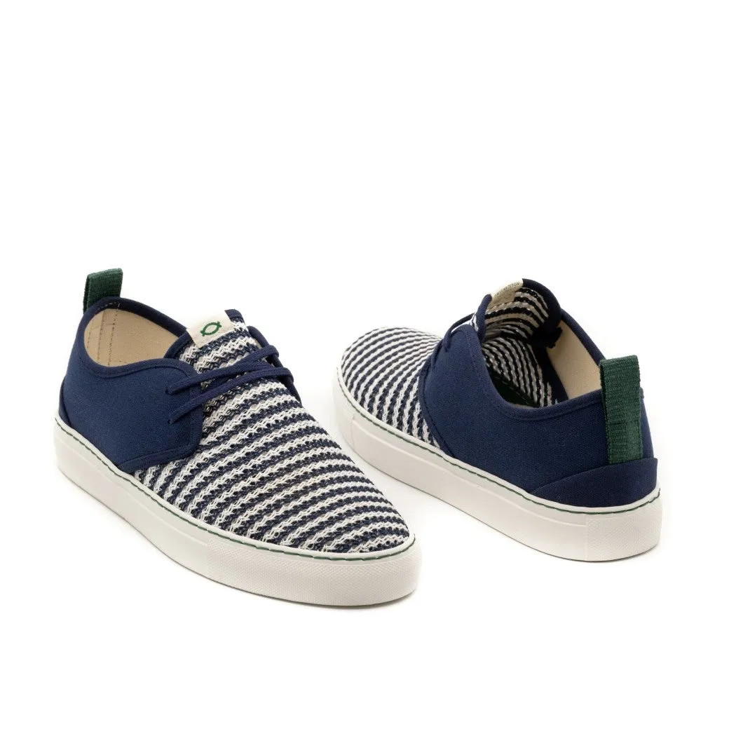 Vegan sneaker mesh navy SID024