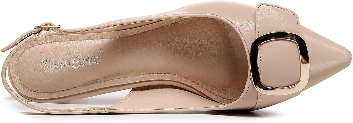 VenusCelia Women's Charming Lady Slingback Pump Shoe