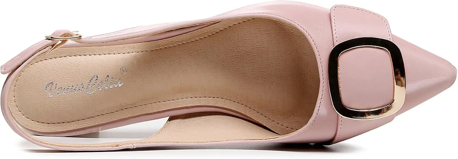 VenusCelia Women's Charming Lady Slingback Pump Shoe