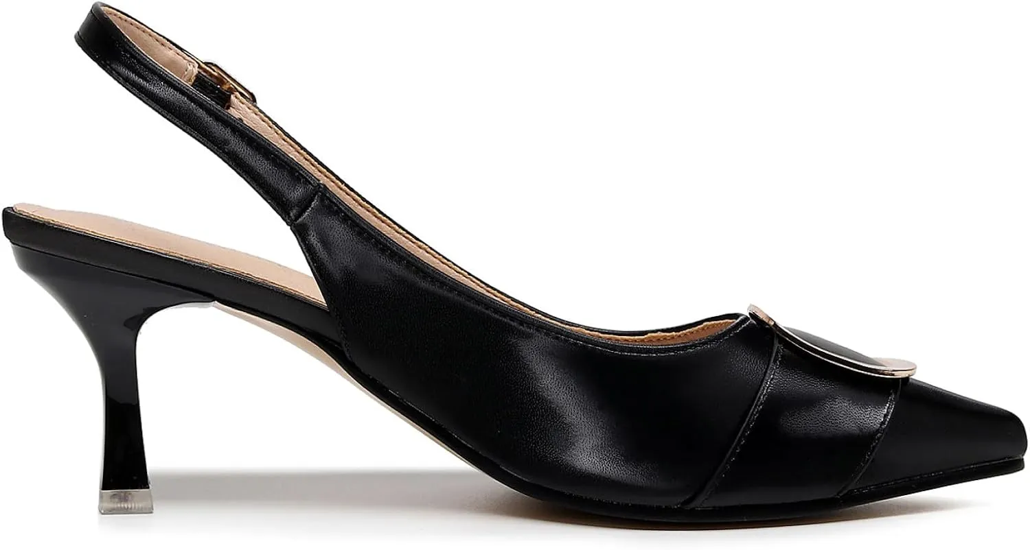 VenusCelia Women's Charming Lady Slingback Pump Shoe