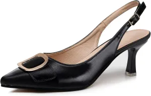 VenusCelia Women's Charming Lady Slingback Pump Shoe