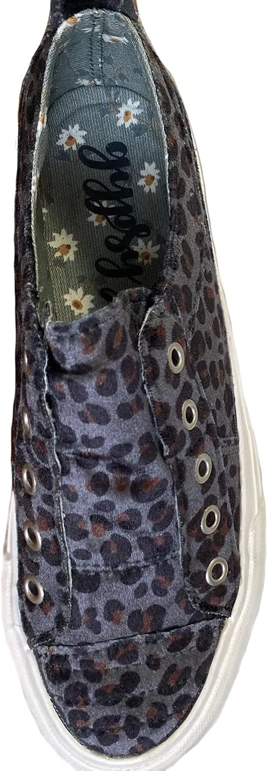 Very G Gypsy Jazz Womens Val Leopard Print No Lace Fashion Sneaker