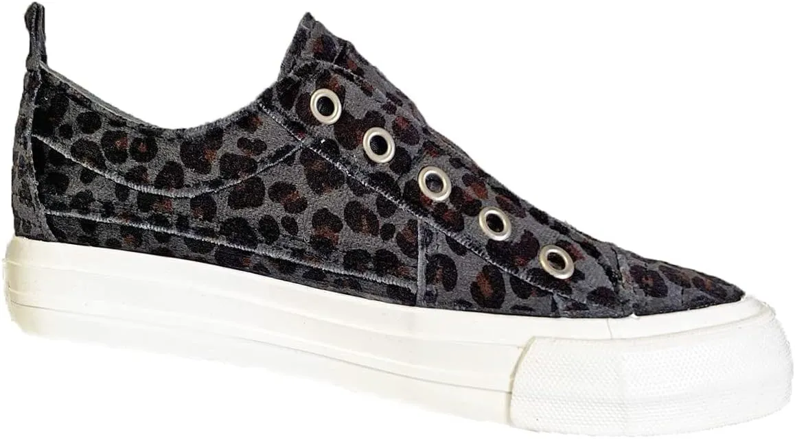 Very G Gypsy Jazz Womens Val Leopard Print No Lace Fashion Sneaker