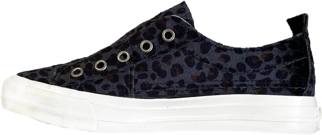 Very G Gypsy Jazz Womens Val Leopard Print No Lace Fashion Sneaker