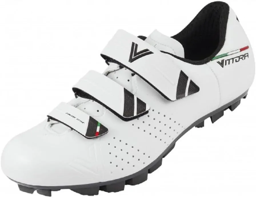 Vittoria Rapide MTB Cycling Shoes (White, EU 42 US 8 ½ UK 8)
